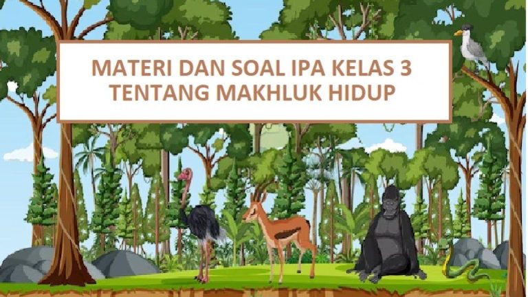 Keajaiban Dunia Sekitar Kita: Mengenal Ciri-Ciri Makhluk Hidup (Untuk Kelas 3 SD)
