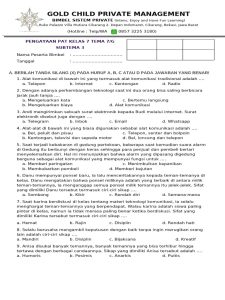 Soal Kelas 3 Tema 7 Sub 3 PDF