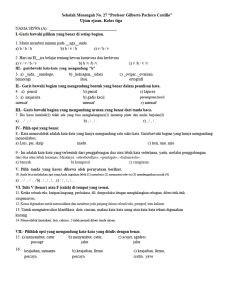 Ujian Ejaan Kelas 3 SMP No 27 PDF