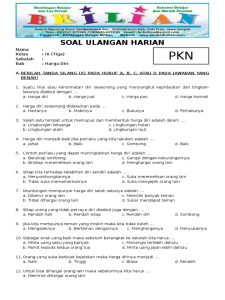 Ayo Cerdas PKn Latihan Soal Seru tentang Norma dan Aturan untuk Kelas 3 SD