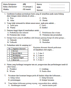 Soal Uas Ips Kelas 5 Semester 1 - Piffle me