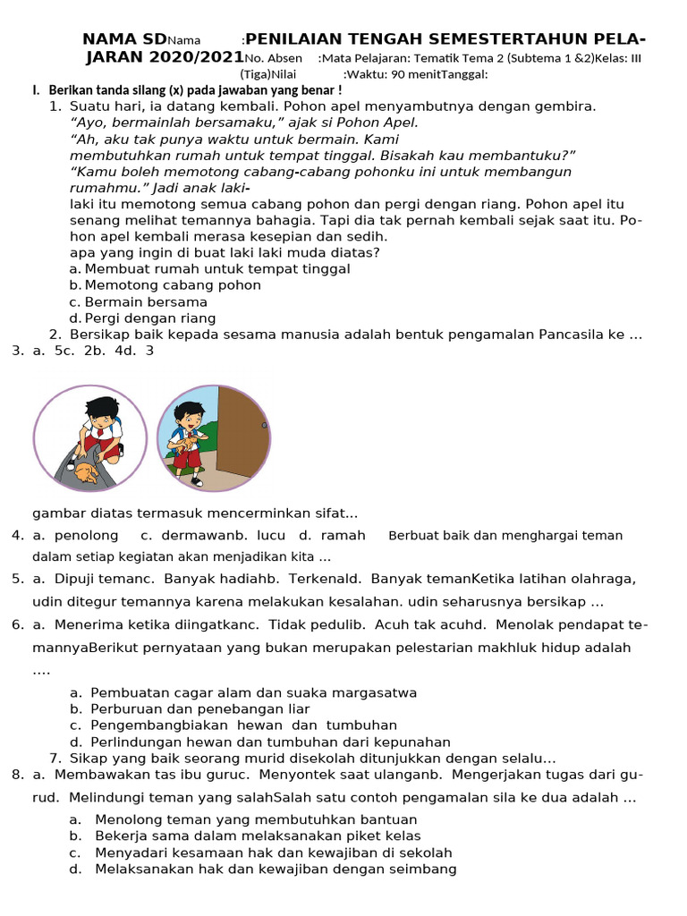 10 Contoh Soal Tema 2 Subtema 1 Kelas 6 dan Jawabannya, Wajib Tahu Sebelum Ulangan
