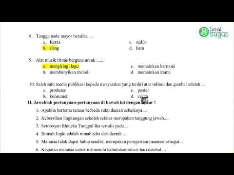 Soal Dan Jawaban Pts Tema 3 Kelas 6 Semester 1 - Soal Pelajaran
