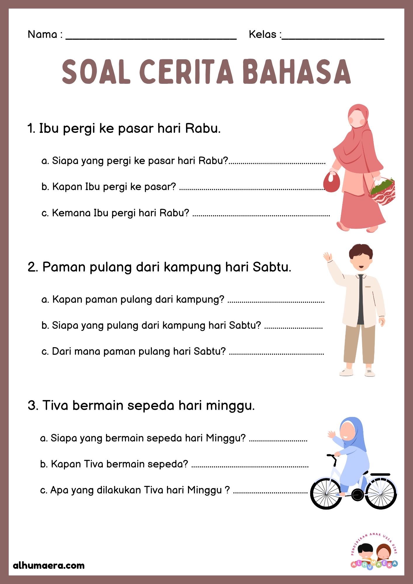 Lembar Kerja Bahasa Terapi Balon Bebek yürümeyi öğrenme aktiviteleri