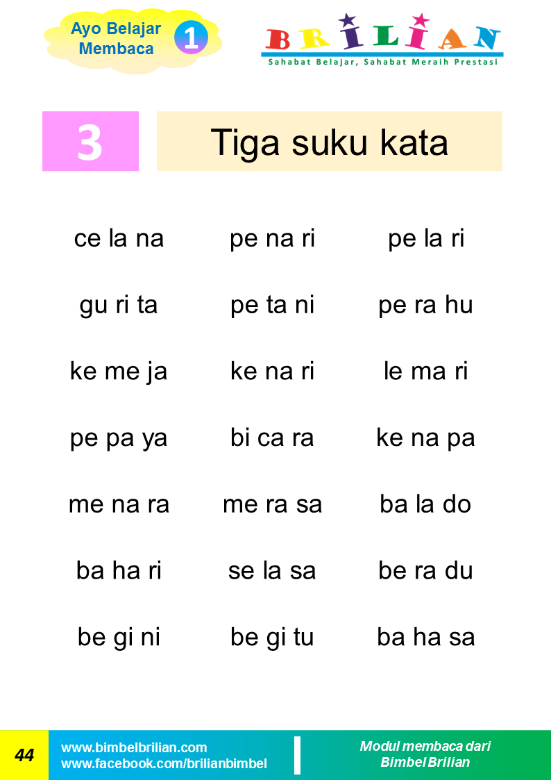 Membaca Permulaan Materi Belajar Membaca Untuk Anak Sd E5C Membaca