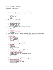 Soal Administrasi Server PDF