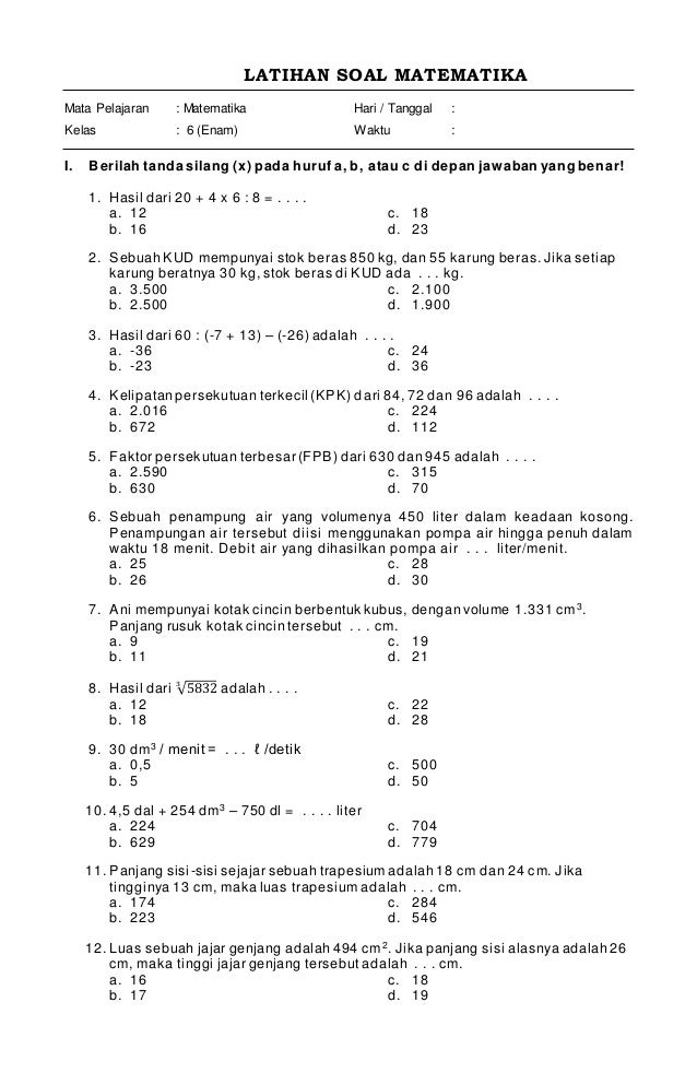 Soal Matematika Kelas 3 Tema 7 - Piffle me