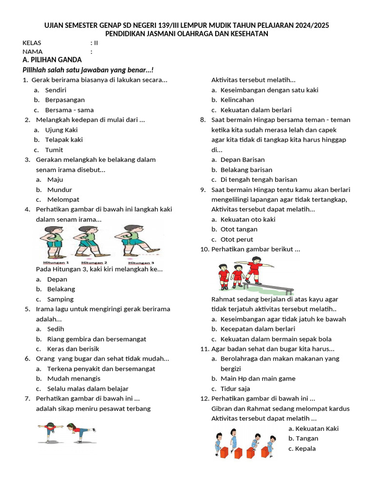 5 Cara Kuasai Segitiga Sama Kaki dengan contoh soal sd kelas 2 semester 2 pelajaran pjok