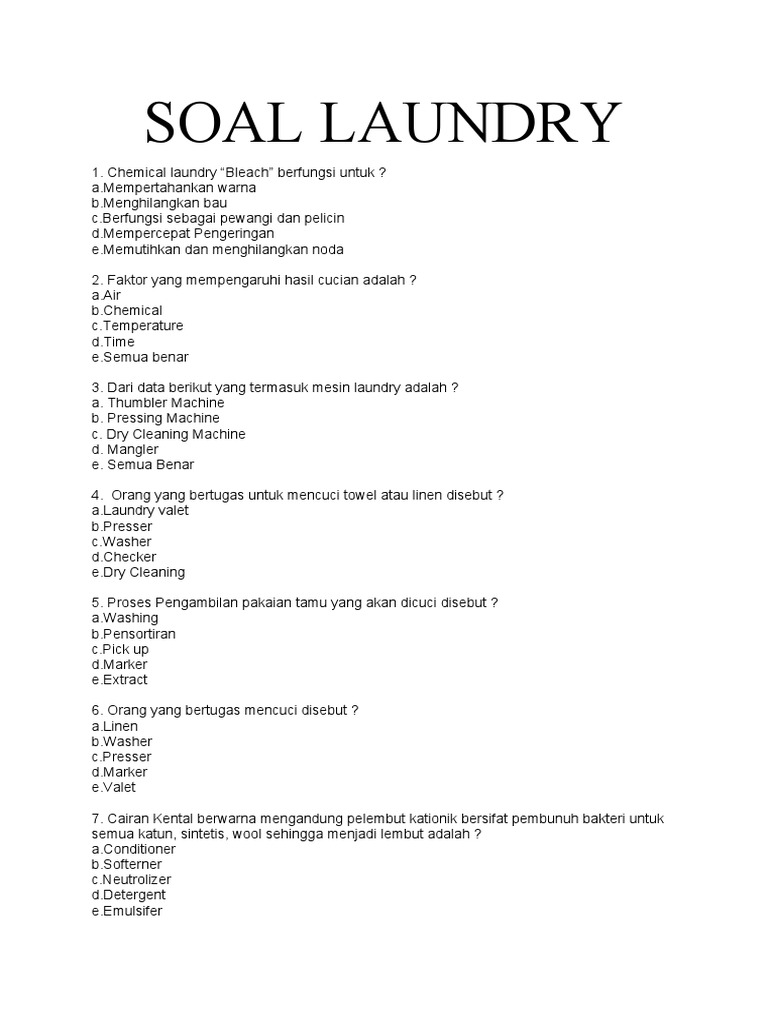 7 Cara Menguasai Contoh Soal Laundry Kelas 11 Semester 1 yang Jarang Diketahui di 2026