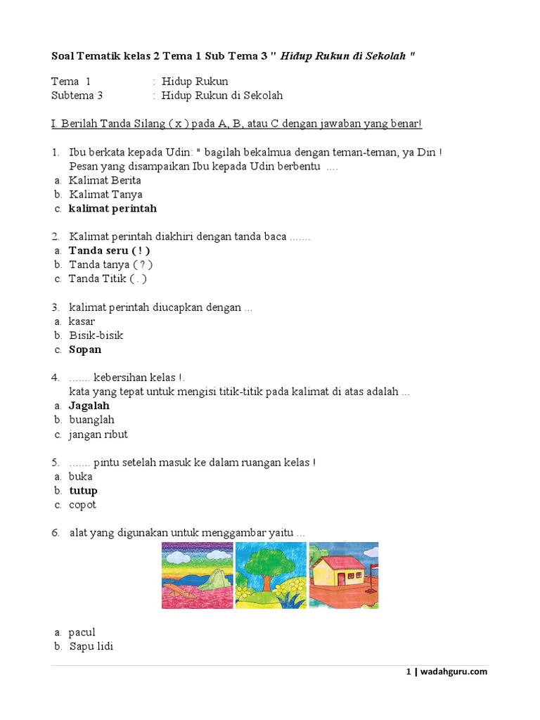 Rahasia Menguasai Contoh Soal Tema 1 Sub Tema 3 Kelas 2 dalam 5 Langkah Cepat Sebelum Ujian