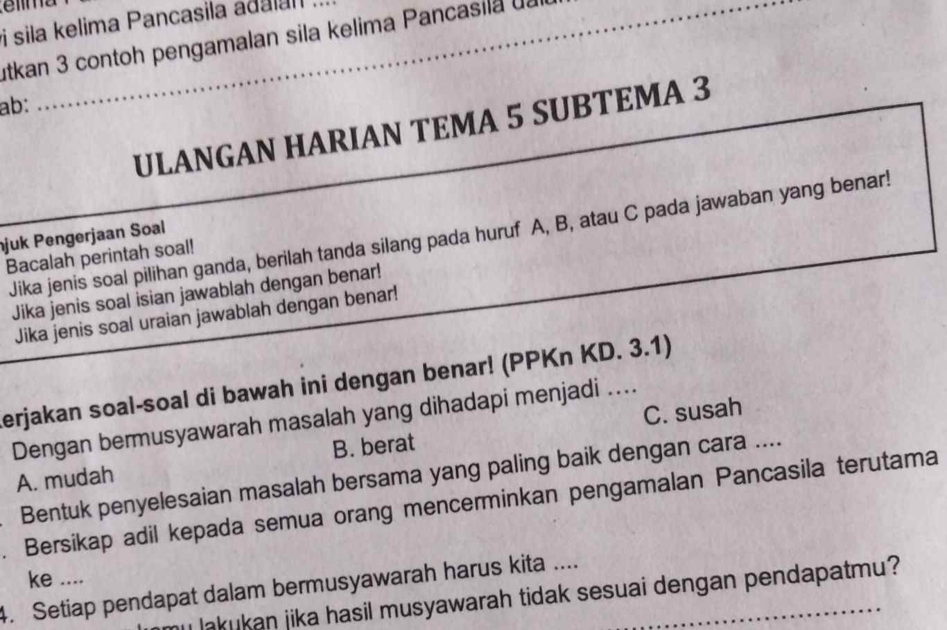 Terbukti! 5 Contoh Soal Kelas 2 Tema 5 Subtema 3 yang Bikin Anak Cepat Paham Materi