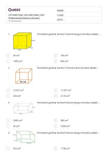 Ternyata Ini Dia Contoh Soal Math Tentang Volume Kelas 2 SD yang Wajib Dikuasai Siswa Sebelum Ulangan
