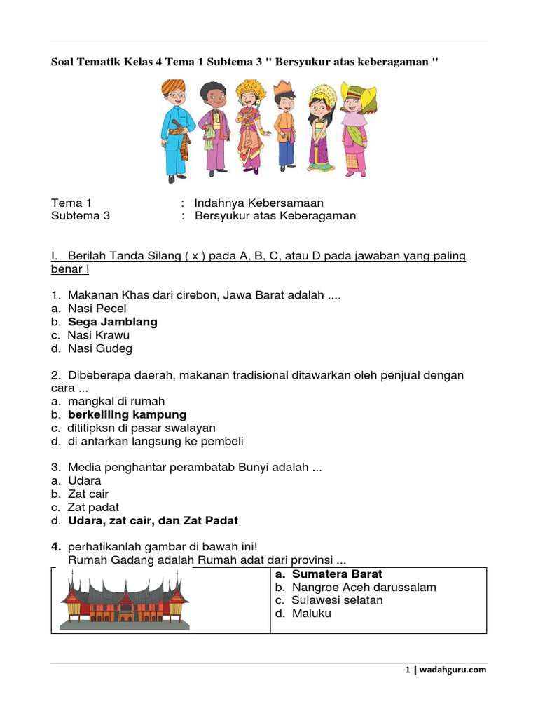Ternyata Ini Dia Contoh Soal Tema 1 Subtema 3 Kelas 4 yang Sering Muncul di Ujian, Wajib Cek Sebelum Terlambat!