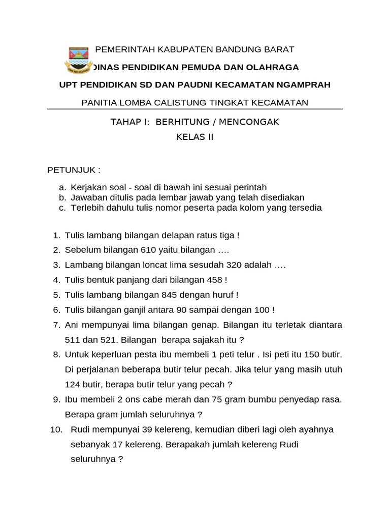 Ternyata Ini Rahasia Jitu Menghafal Contoh Soal Mencongak Kelas 2 SD yang Sering Bikin Guru Terkejut