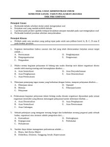 contoh soal administrasi umum kelas 10 semester 2