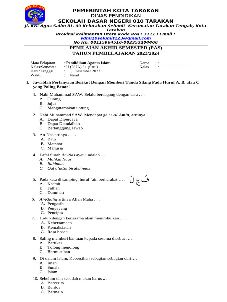 Rahasia Lulus Ujian Ternyata Ada di Kumpulan soal k13 kelas 3 semester 1 Ini