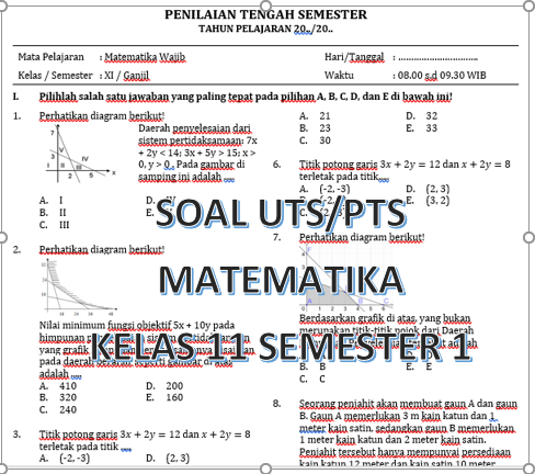 Rahasia Sukses Hadapi Ujian dengan Latihan Soal UTS Kelas 11 Semester 1 Terbaru
